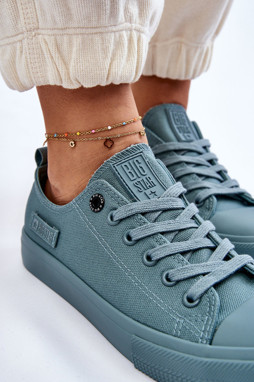 Dámské klasické nízké tenisky Big Star LL274019 Zelená