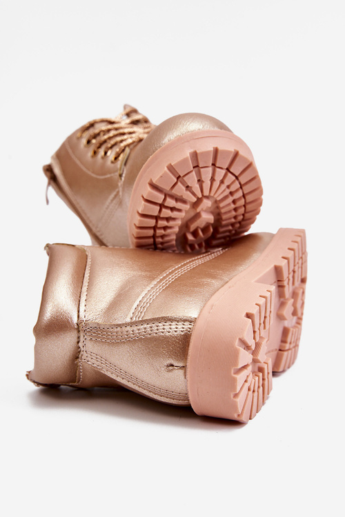 Detské topánky izolované topánky Pink Dexter Gold