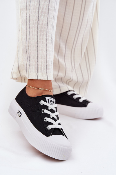Dámske Tenisky Na Platforme Čierne LEE ISLA C WOMEN LOW 50251001