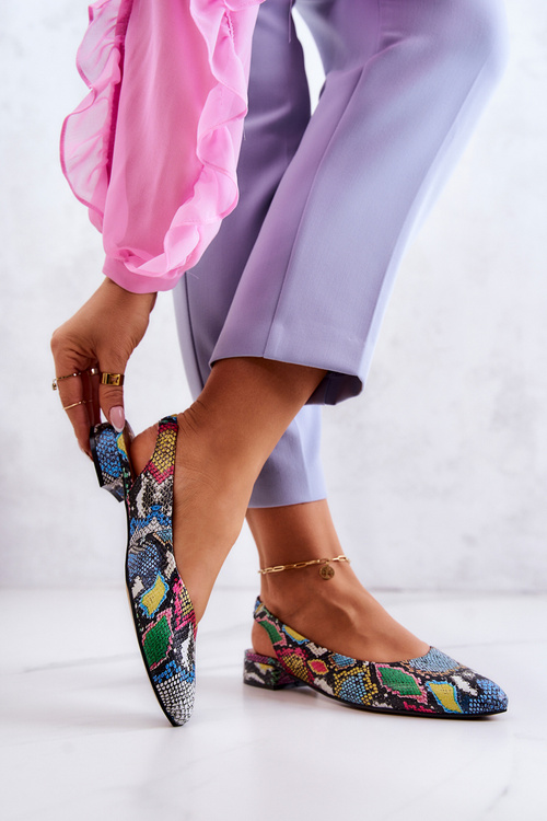 Baleríny na vysokých podpatcích Maciejka 04482-39 Vícebarevné