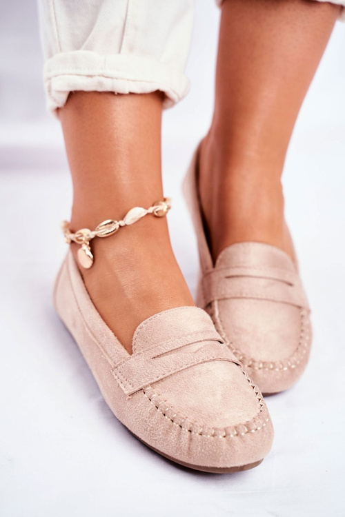 Dámske mokasíny, béžové, Panay