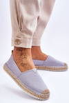 Espadrilky Na Pletené Podrážce Big Star HH274497 Světle modrá