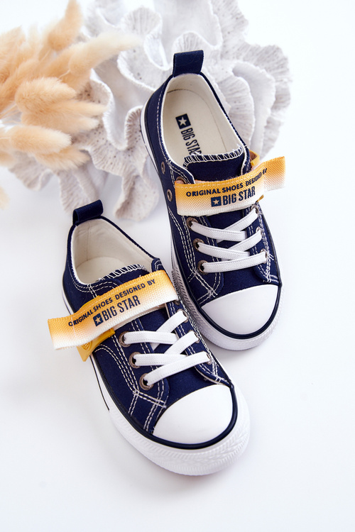 Detské nízke tenisky Veľká hviezda JJ374072 Navy Blue