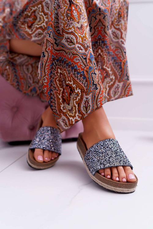 Dámské Nazouváky Elegantní Tlustá Podešev Jersey