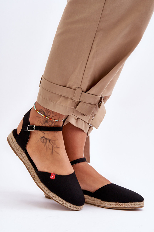 Dámské Espadryly Na Platformě Big Star FF274526 Černé