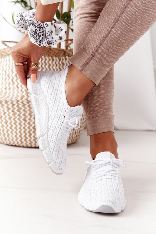 Dámská Sportovní Boty Sneakers Bílé Training