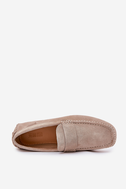 Semišové Pánské Mokasíny Big Star RR174050 Béžové