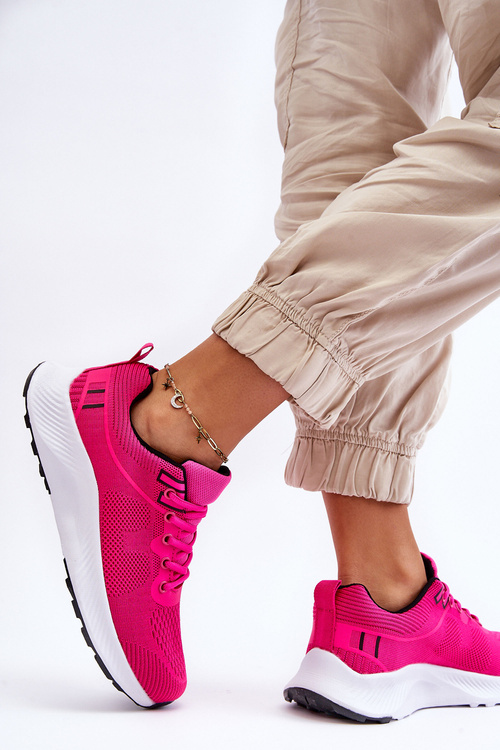 Klasická ženská športová čipka -topánky Darla's Fuchsia