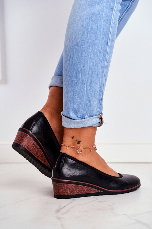 Dámské Polbotky na Klínku černé Belli