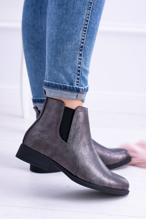 Sergio leone tmavo šedé topánky plochá päta Vuko