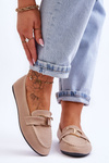 Klasické Slip On Mokasíny Světle béžová Carly 