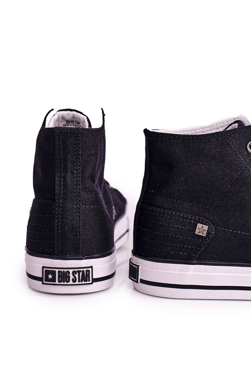 Pánske klasické vysoké tenisky Big Star DD174249 Black