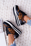 Dámske športové leopardové tlačové topánky Ohh!