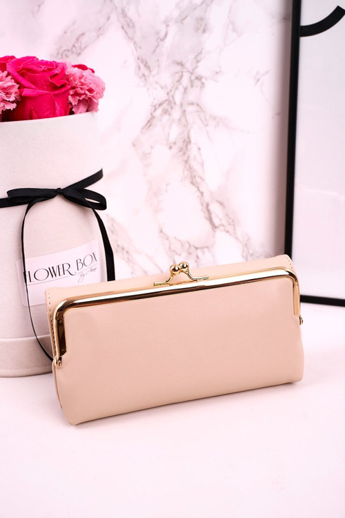 Velká Dámská Peněženka Se Zapínáním Na Háček MILANO Ecru