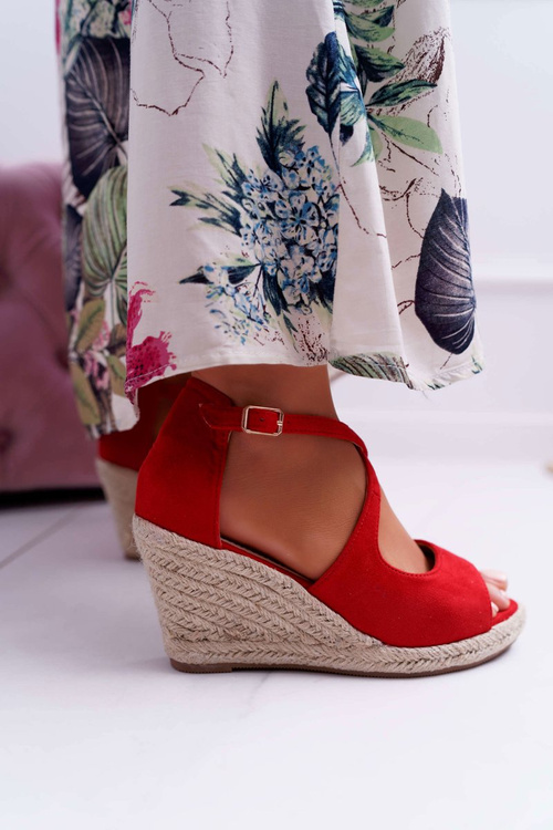 Dámske sandále na Espadril Red Margus