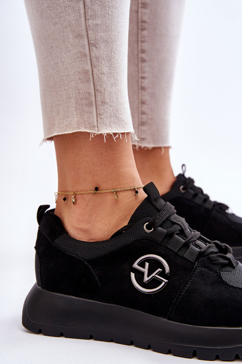 Dámská sportovní obuv na platformě černá Aisha