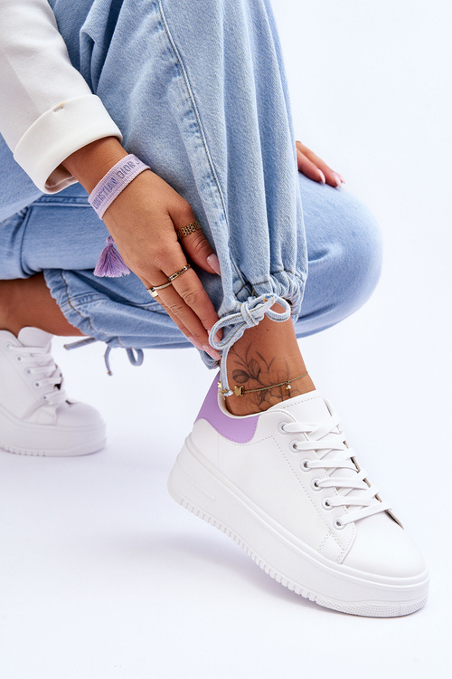 Dámská klasická sportovní obuv bílo-fialová Night Trip