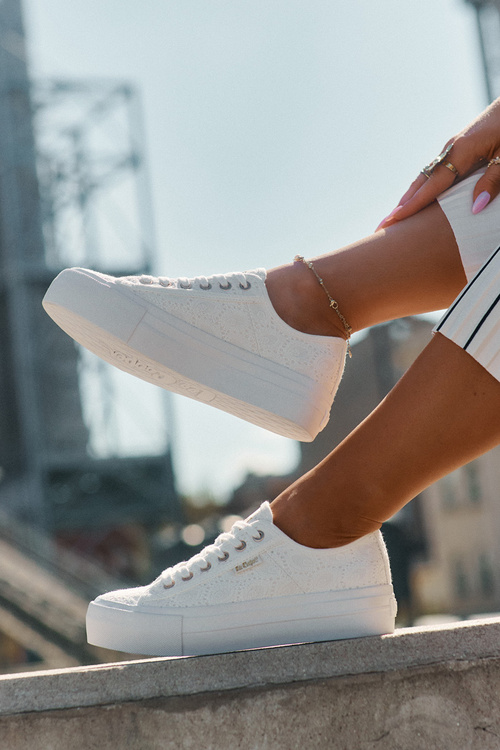 Dámske Tenisky S Čipkou Lee Cooper LCW-25-31-3438L Biele