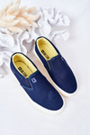 Detské sklz-on tenisky skĺznuté veľkej hviezdy HH374011 NAVY BLUE