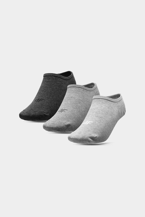 Ponožky Stopky 4F Casual 3-PACK 4FAW23USOCF196-92M Šedé