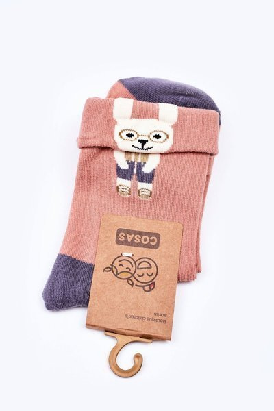 Dětské Bavlněné Ponožky Se Zajíčkem COSAS Oranžové
