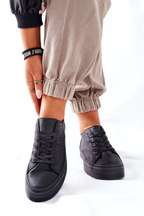 Dámske tenisky na platforme Big Star II274098 Black