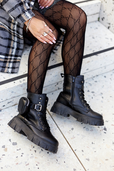 Čierne topánky Olenisse s obličkami