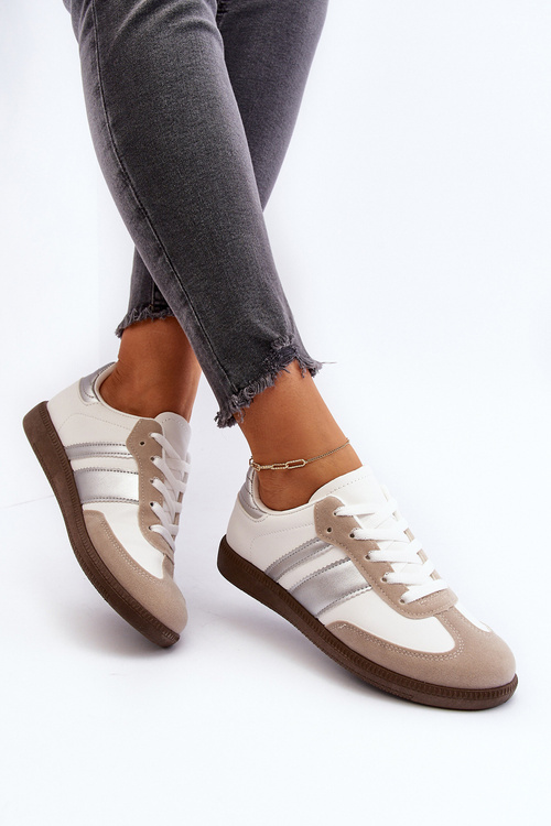 Dámske nízke športové topánky Sneakers Biele Cafala