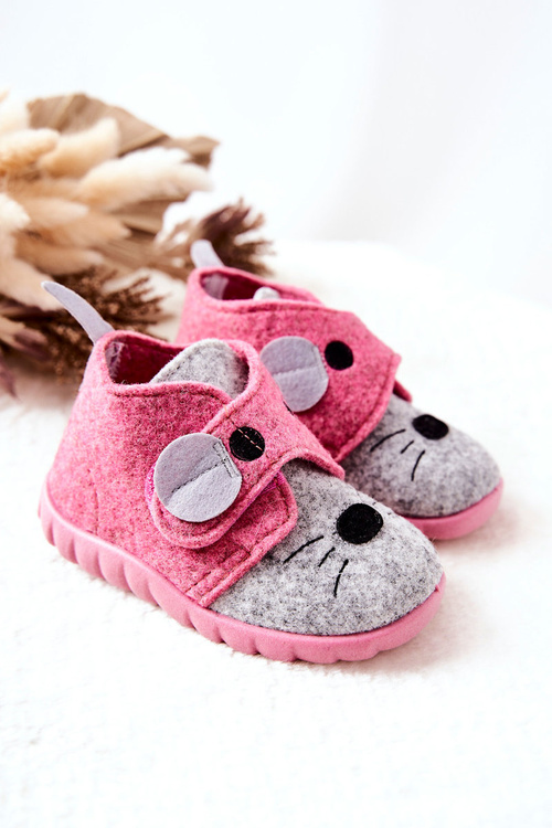 Papci topánky Befado Mouse 526p104 Pink-Gray