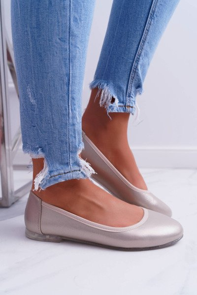 Dámské Baleríny Sergio Leone Zlaté Plex