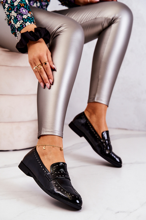 Lakovane Mokasíny S Kamínky La.Fi 210016B-LA Černé