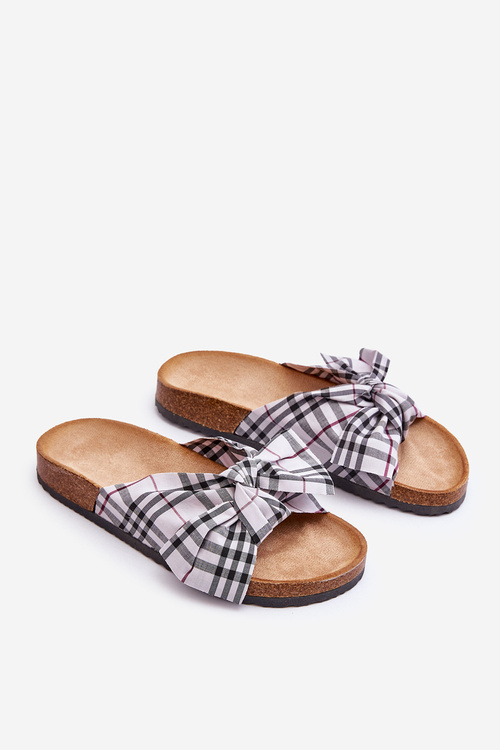 Dámske flip -flops s lukom na platforme Gray Vero