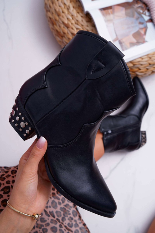 Dámské Kotníkové Boty Lakované Slip On černé Dorine