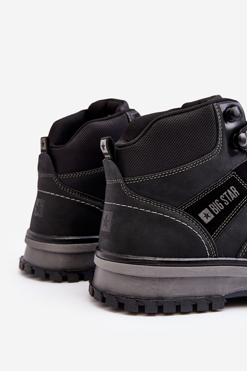 Pánske trekkingové topánky čierna veľká hviezda MM174019