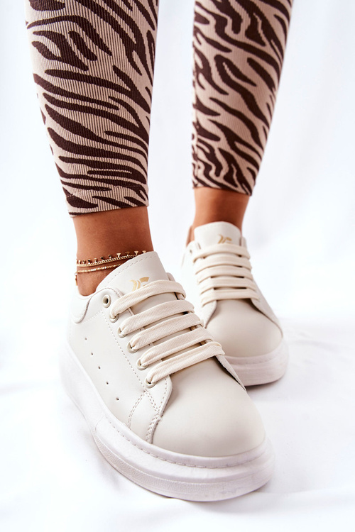 Kozene Sportovní Obuv Na Platformě Béžové Lemmy