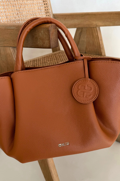 Dámská taška shopper z eko kůže Big Star SS574004 camel