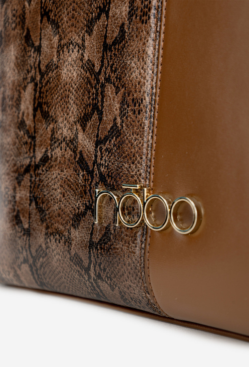 Nakupovacia taška Zvierací vzor NOBO BAG5740-M17 Hnedá