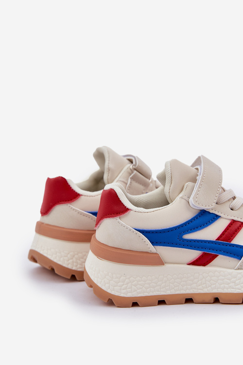 Dětské tenisky na suchý zip béžové Savilia