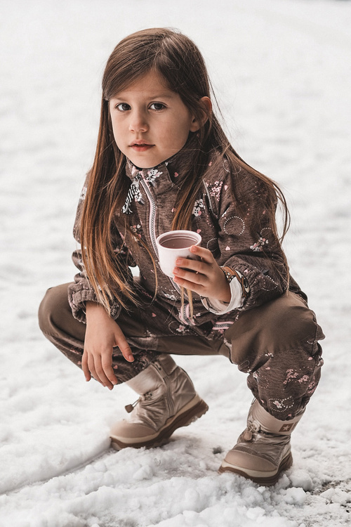 Dětské zimní boty s opláštěním a zipem černé Big Star MM374197