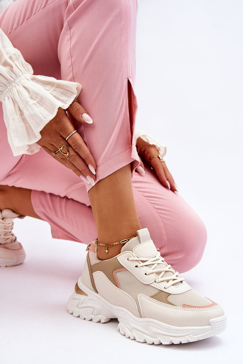 Dámska pohodlná béžová športová topánka Alen