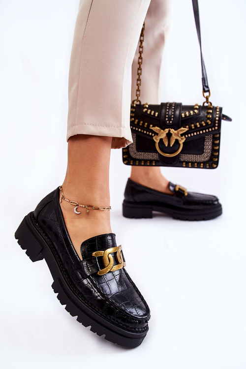 Dámske kožené topánky la.fi 210031b-xc čierna