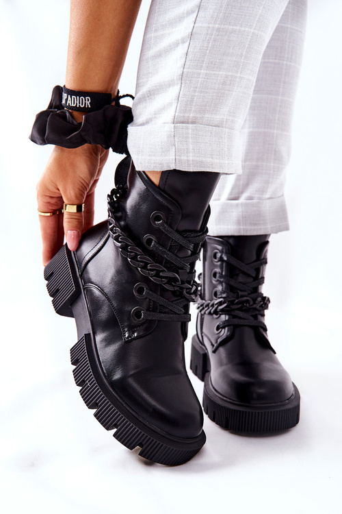 Kotníkové Boty černé Izzy