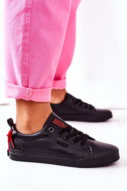 Dámske kožené tenisky Big Star GG274161 čierna