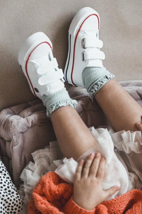 Dětské Tenisky Na Suchý Zip BIG STAR HH374199 Bile