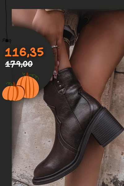 Zateplené dámske čižmy na opätku čokoládové Brilynn