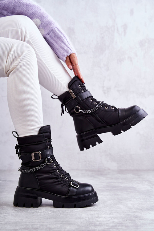 Dámske snehové topánky s reťazcom Goe KK2N4018