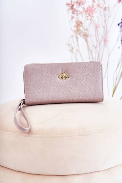 Dámská velká peněženka s ornamentem Šedá Fabio