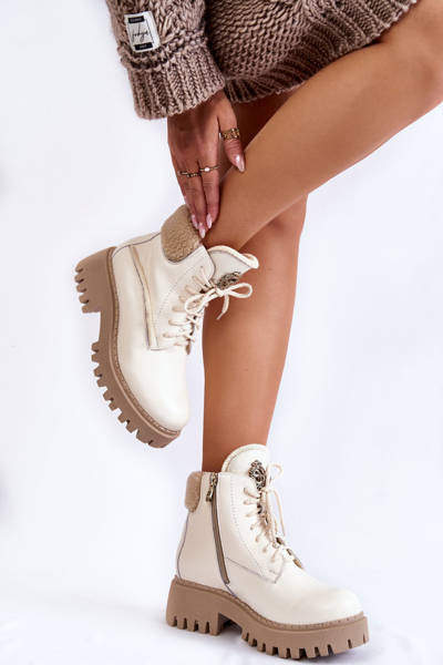 Dámske kožené topánky Svetlo žobrákov lemar Vergo