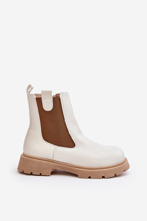 Dámské kozačky na zip Bílé Ramhel