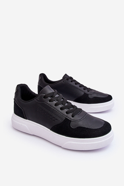 Pánska Čierna čipka Castiel -up Sports Shoe Shoes